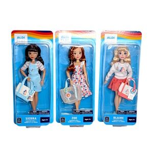 Aldi Store Exclusive 11in Play Fashion Doll 3 Pack Set Sierra Zoe Blaire New